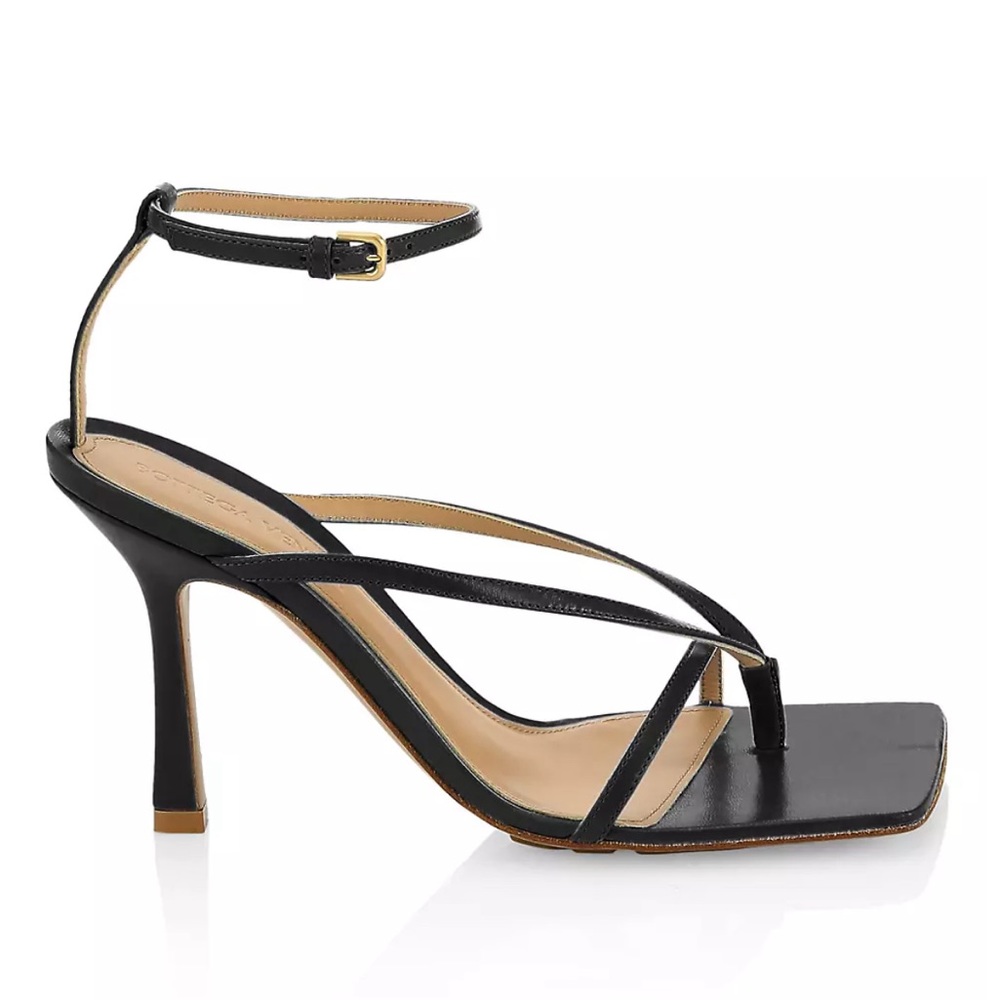 Bottega Veneta Stretch Leather Strappy Thong Sandals
